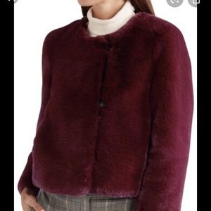 Jcrew Cropped Faux Fur Jacket